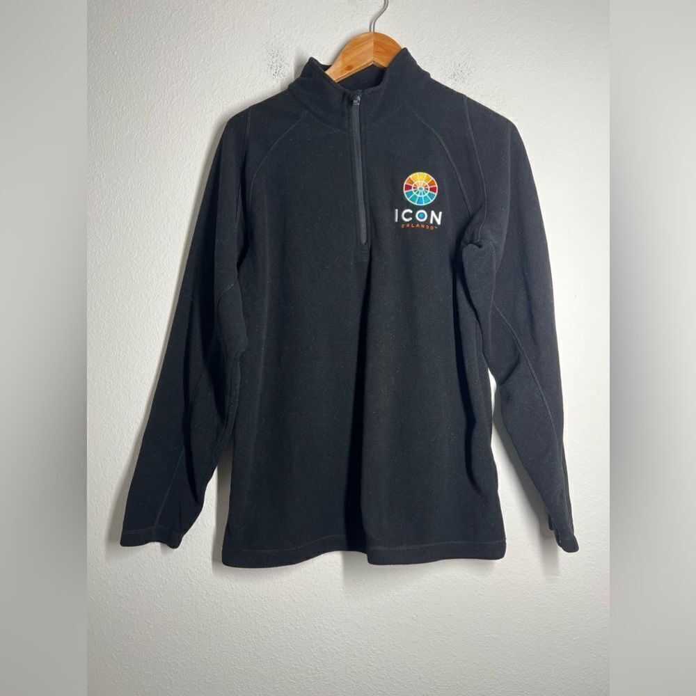 Ultra Club 1/4 Zip Fleece Pullover Women’s Size Medium Embroidered Orlando Icon